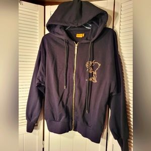 NWT SPLASH LONG SLEEVE PEANUTS HOODIE WITH GOLD HARDWEAR SZS